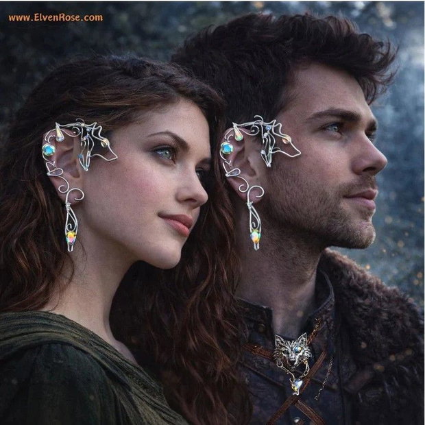Cercel ear wrap Celestial Wolf