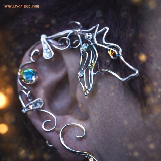 Cercel ear wrap Celestial Wolf