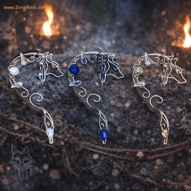 Cercel ear wrap Celestial Wolf