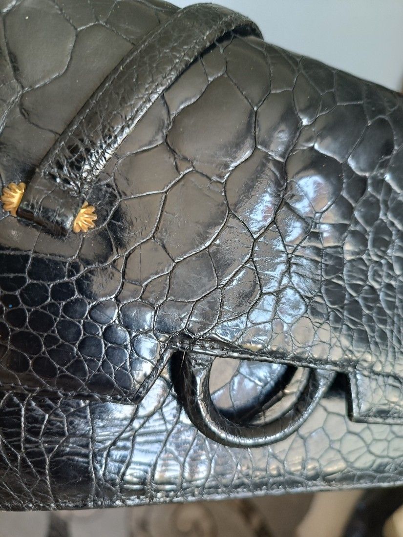 Geanta piele crocodil