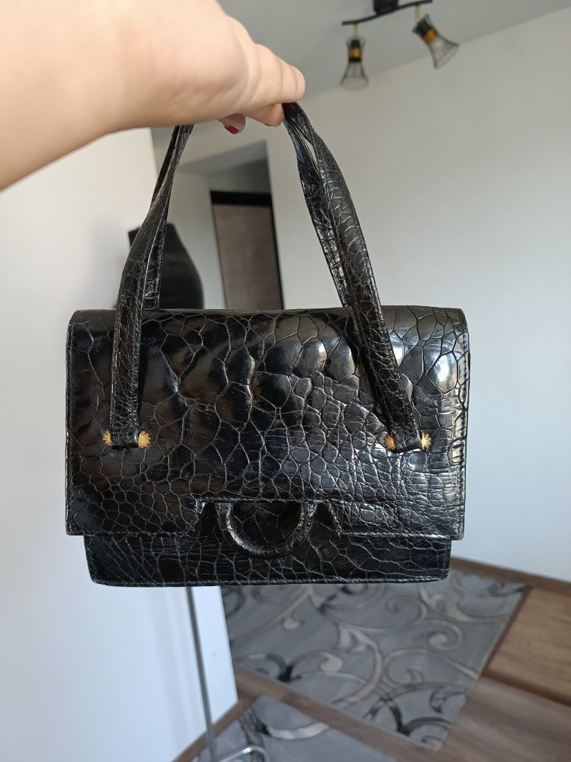 Geanta piele crocodil