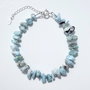 Bratara argint 925 cu larimar si hematit