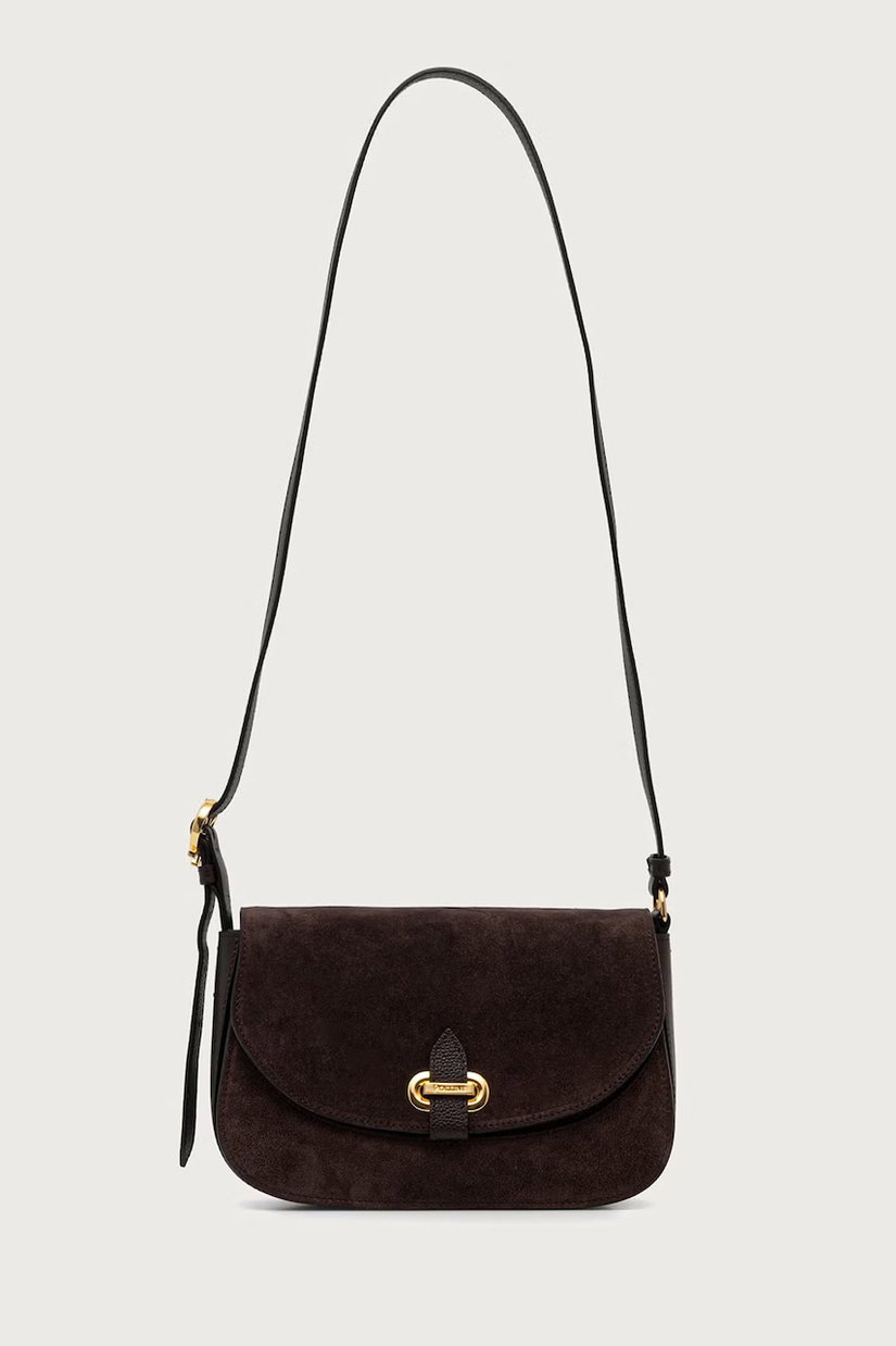 Pollini geantă crossbody pentru femei din piele