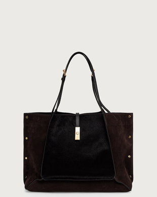 Pollini tote bag pentru femei din piele