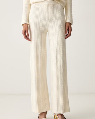 Twinset pantaloni pentru femei cu vâscoză