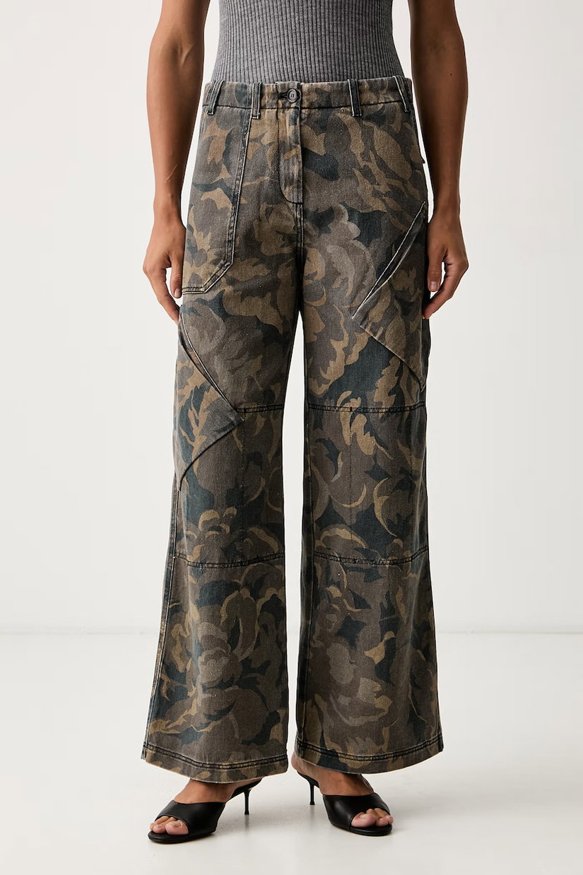 Pinko pantaloni pentru femei din bumbac
