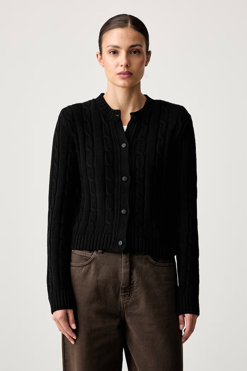 HUGO Blue cardigan pentru femei cu bumbac Sbradina_B