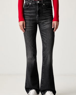 Tommy Jeans blugi bootcut pentru femei