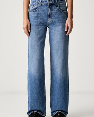 Tommy Jeans blugi relaxed fit pentru femei