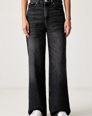 Tommy Jeans blugi wide leg pentru femei