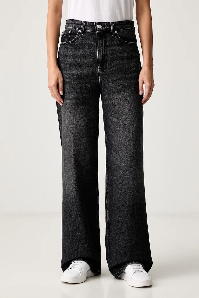 Tommy Jeans blugi wide leg pentru femei