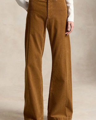 Polo Ralph Lauren pantaloni evazați flare pentru femei cu bumbac