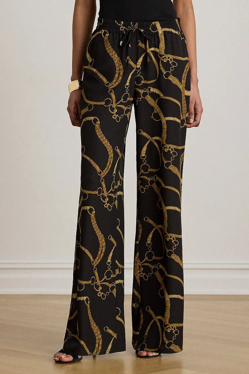 Lauren Ralph Lauren pantaloni wide leg pentru femei