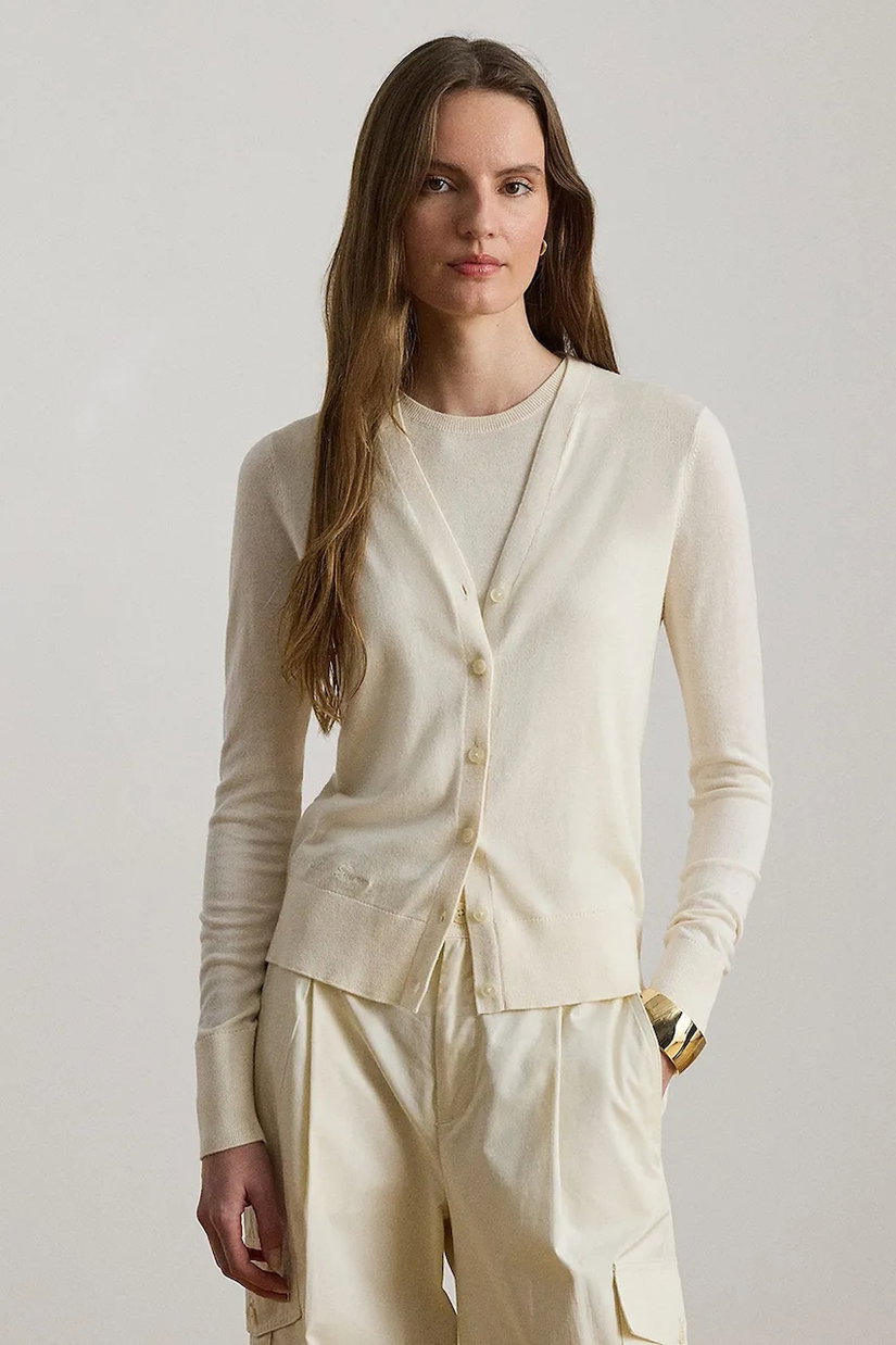 Lauren Ralph Lauren cardigan pentru femei cu bumbac