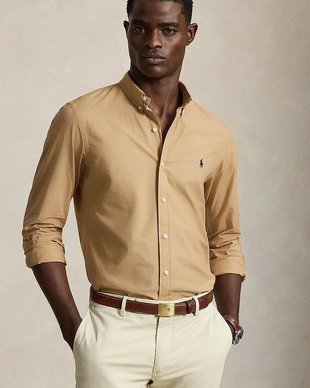 Polo Ralph Lauren cămașă pentru bărbați din bumbac cu elastan