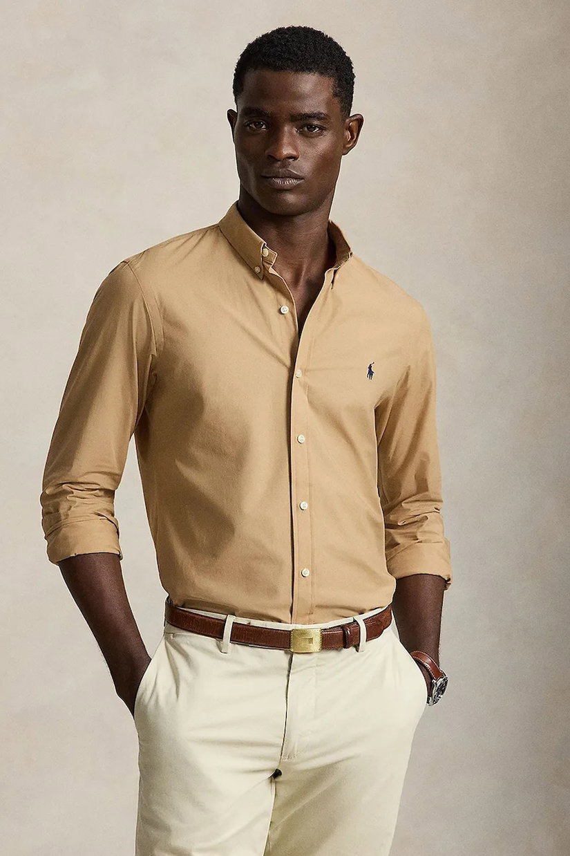 Polo Ralph Lauren cămașă pentru bărbați din bumbac cu elastan