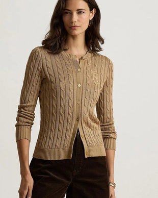 Lauren Ralph Lauren cardigan pentru femei cu bumbac