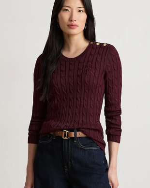 Lauren Ralph Lauren pulover pentru femei cu bumbac