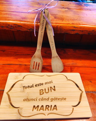 Set personalizat tocator cu 2 ustensile