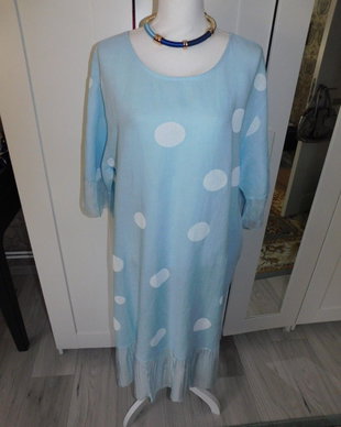 Rochie  noua Italia, in, masura 50 - 52, volanr matase naturala