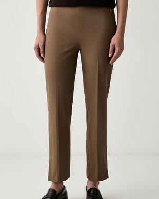 Tommy Hilfiger pantaloni straight pentru femei din bumbac cu elastan