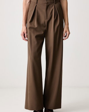 MM6 Maison Margiela pantaloni straight pentru femei cu amestec de lână