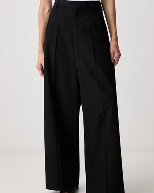MM6 Maison Margiela pantaloni pentru femei cu amestec de lână