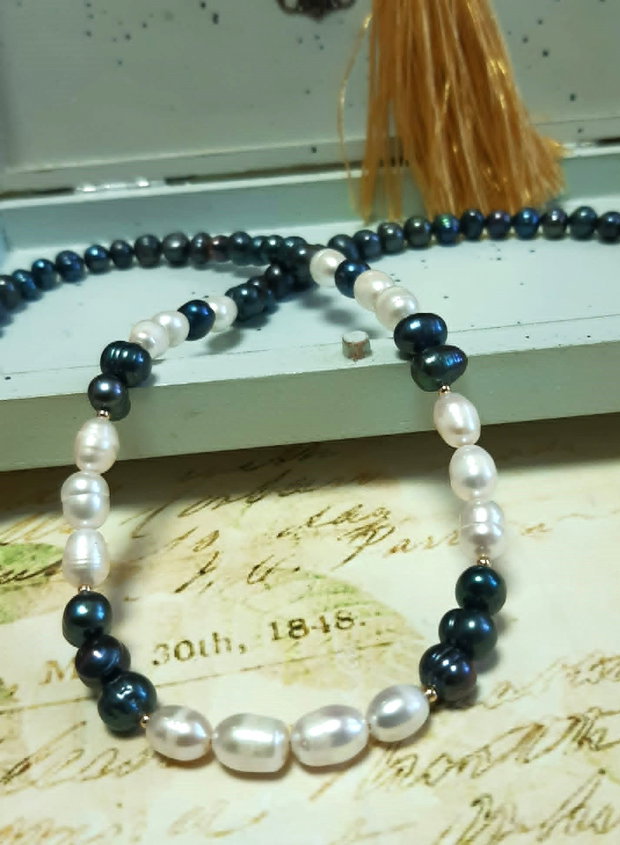 Colier din Perle naturale de cultură