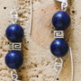 Cercei Ecoul Albastru  Lapis Lazuli