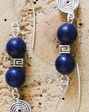 Cercei Ecoul Albastru  Lapis Lazuli