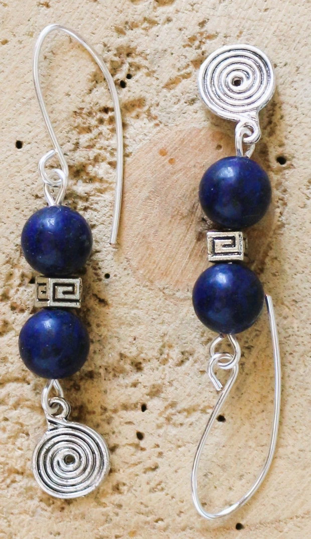Cercei Ecoul Albastru  Lapis Lazuli