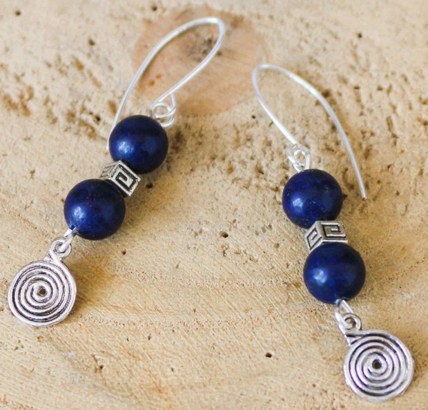 Cercei Ecoul Albastru  Lapis Lazuli