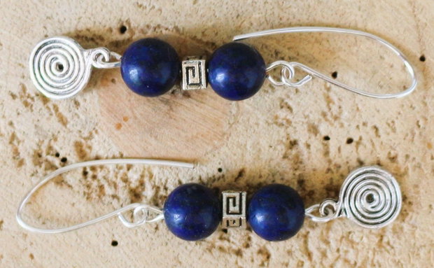 Cercei Ecoul Albastru  Lapis Lazuli