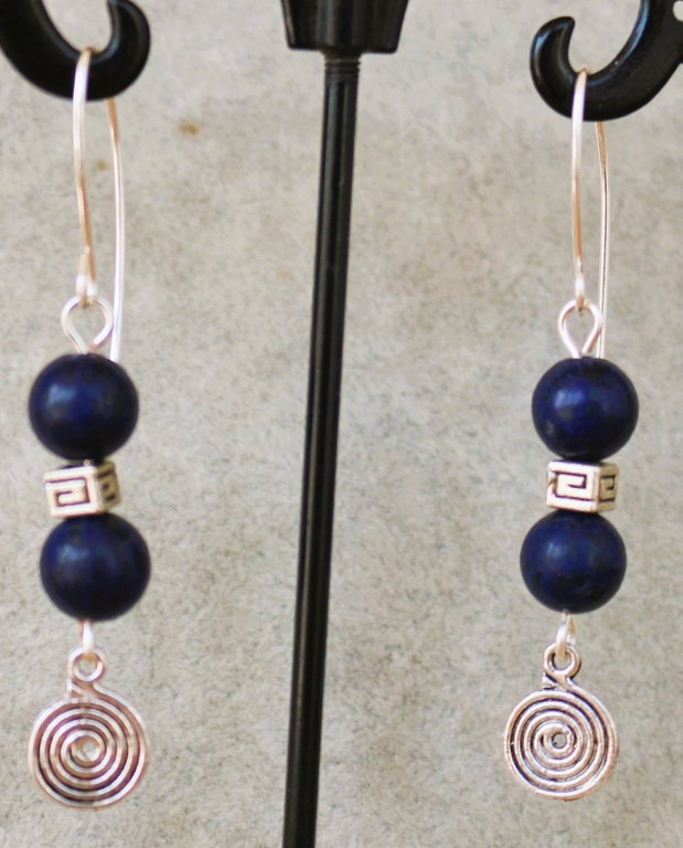 Cercei Ecoul Albastru  Lapis Lazuli