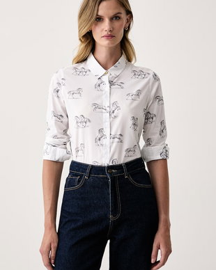 Barbour cămașă pentru femei cu bumbac Safari