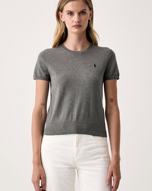 Polo Ralph Lauren pulover cu mânecă scurtă pentru femei cu bumbac