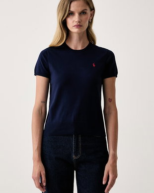 Polo Ralph Lauren pulover cu mânecă scurtă pentru femei cu bumbac