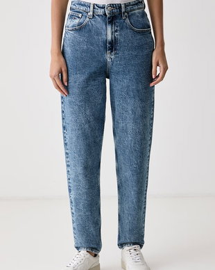 Tommy Jeans blugi mom fit pentru femei