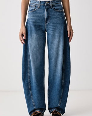 Tommy Jeans blugi barrel pentru femei