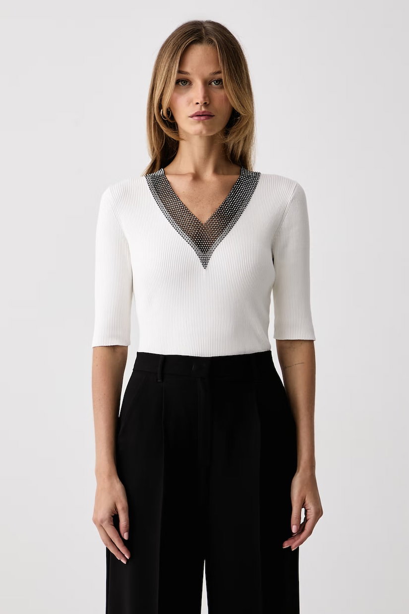 DKNY pulover pentru femei cu vâscoză