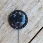 Cabochon obsidian "Fulg de nea", 25 mm