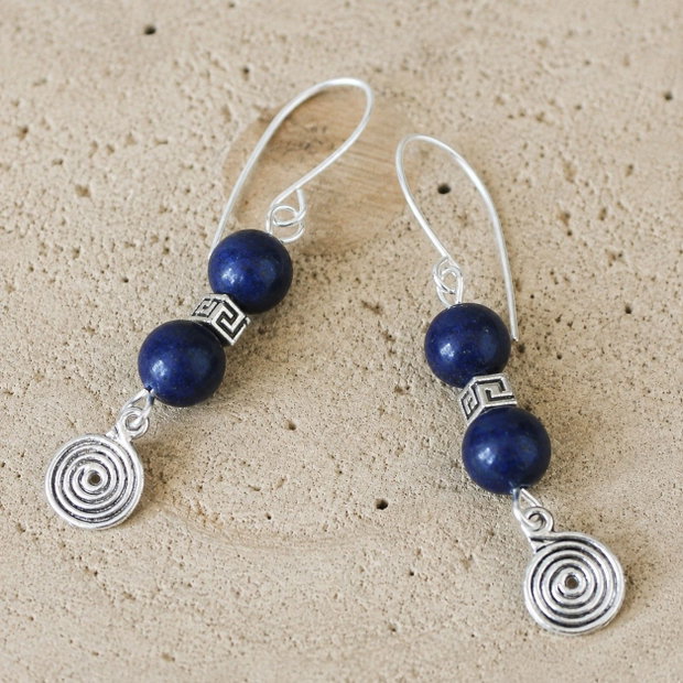 Cercei Ecoul Albastru  Lapis Lazuli