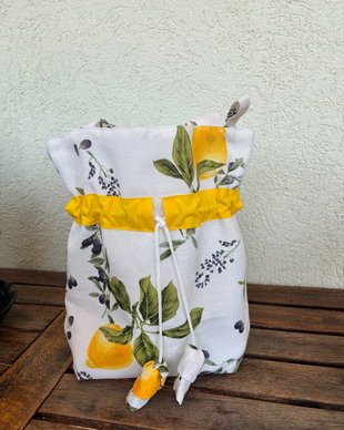 Geantă textilă handmade din bumbac