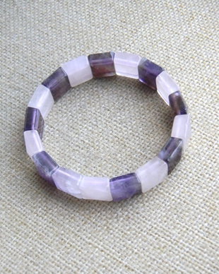 Bratara ametist si cuart roz (AV40)
