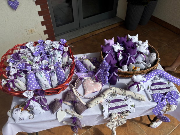 Săculeț parfumat cu lavandă  handmade