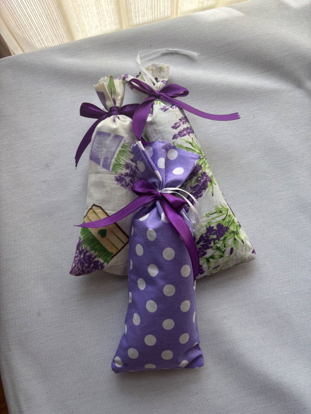 Săculeț parfumat cu lavandă  handmade