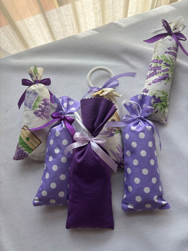 Săculeț parfumat cu lavandă  handmade