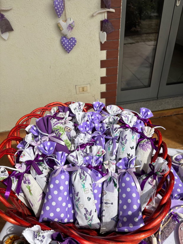 Săculeț parfumat cu lavandă  handmade
