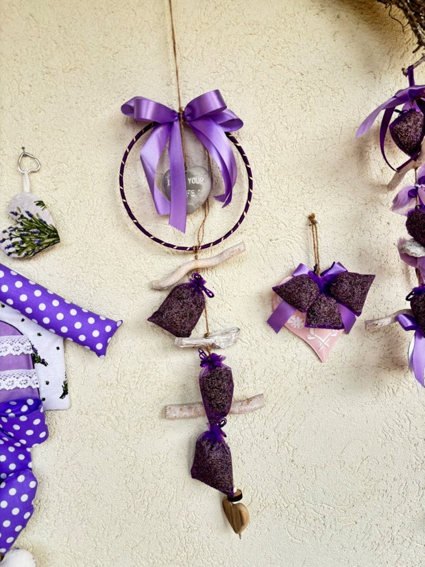 Agățătoare parfumată cu lavandă handmade