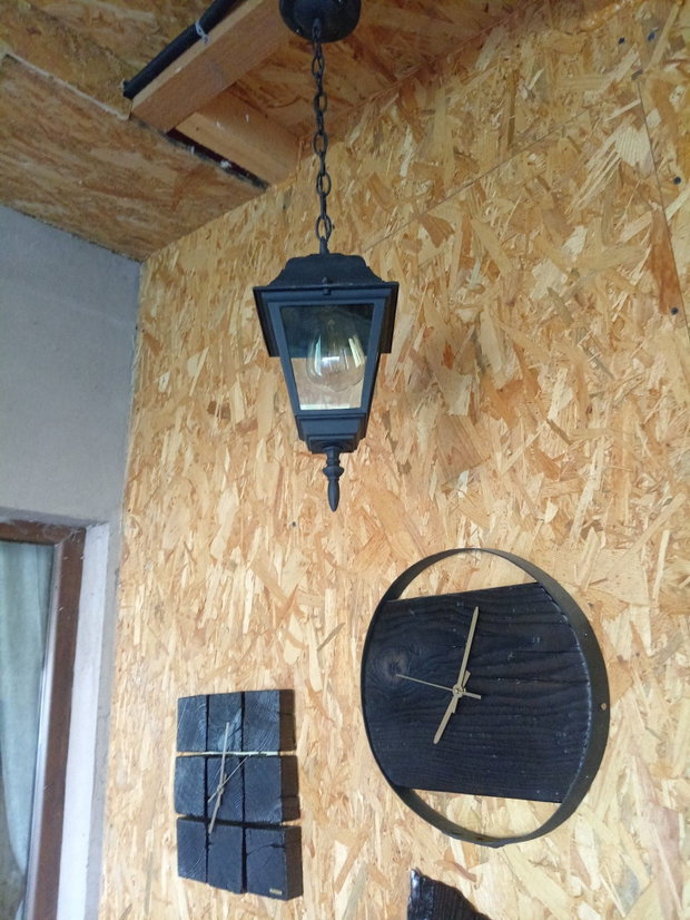 Felinar rustic-industrial vopsit negru mat | Rustik Light